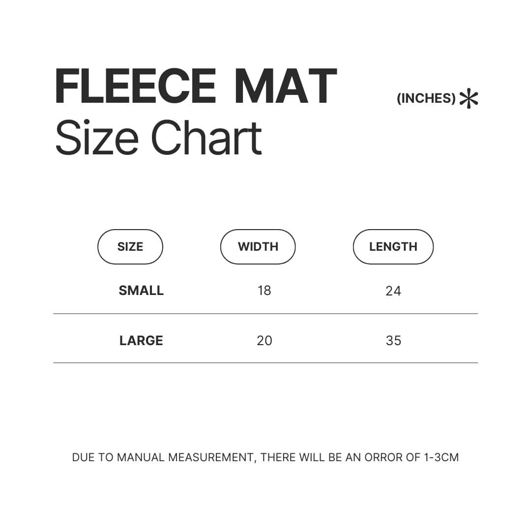 Fleece Mat Size Chart - Enhypen Shop