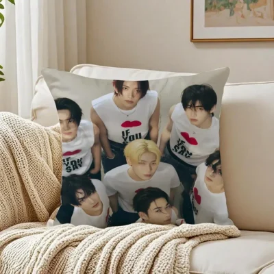 Sunoo Orange Blood Radiant Throw Pillow