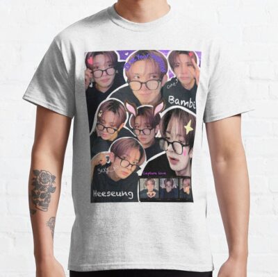 Enhypen Heeseung Collage Hstay Design T-Shirt