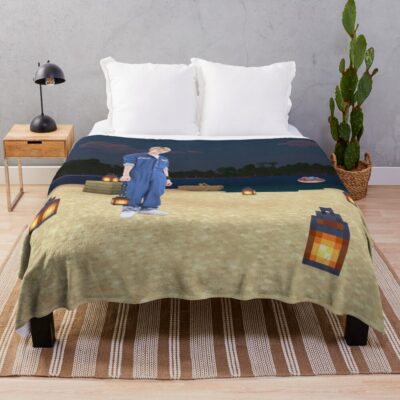 Stranded Ni Ki Throw Blanket